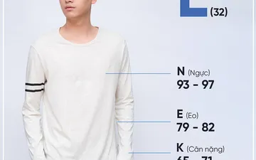 Size L nam bao nhiêu kg mặc vừa?