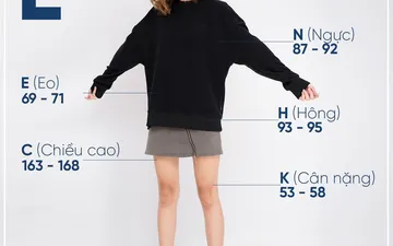Size L nữ tương đương size số mấy