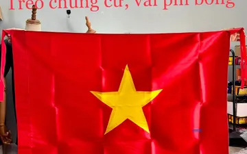Lá Cờ Tổ Quốc Việt Nam treo Chung Cư, Ban Công | Có dây 4 góc để treo