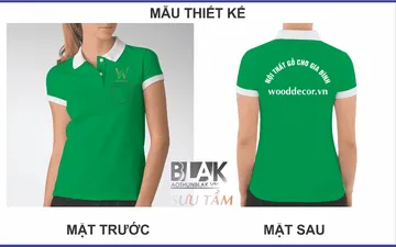 Mẫu áo đồng phục công ty nội thât Wooddecor