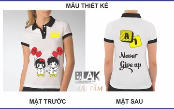 File thiết kế vector - Logo in áo lớp A1 never give up