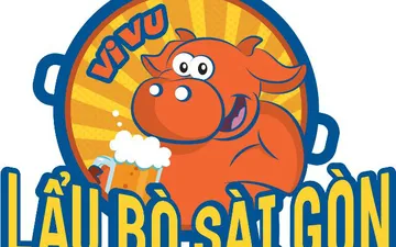 File thiết kế vector - Logo Lẩu Bò Sài Gòn ViVu mới nhất 2024