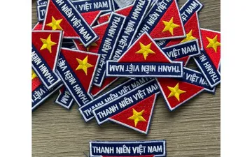 Logo Thanh Niên Việt Nam thêu ủi áo thun, áo sơ mi, balo, mũ, nón