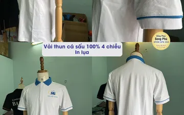 Mẫu áo thun đồng phục công ty MS Vina