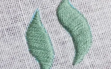 Hướng dẫn mũi thêu bó hạt(satin Stitch) cơ bản
