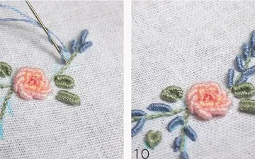 Hướng dẫn mũi thêu xoắn bọ(Bullion stitch) cơ bản