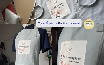 Ẫu tạp dề yếm nails Glow Beauty Box