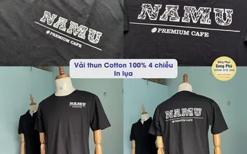 Mẫu tạp dề, áo thun đồng phục quán cafe NAMU