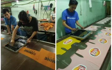 Phương pháp in lụa mực nước, mực dầu