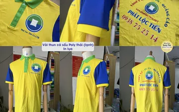 Mẫu áo thun đồng phục công ty quảng cáo Phát Lộc Tiến