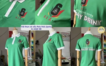 Mẫu áo thun đồng phục  SIX H Healthy Drink