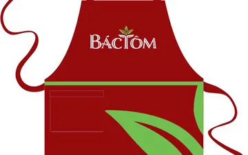 Mẫu thiết kế tạp dề Cửa hàng rau sạch Bác Tôm 