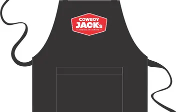 Mẫu thiết kế tạp dề chuỗi nhà hàng Cowboy Jack’s mới nhất