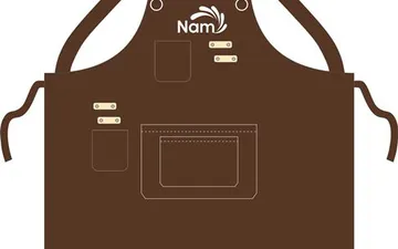 Mẫu thiết kế tạp dề Trung tâm Đào Tạo Ẩm Thực Nấm mới nhất