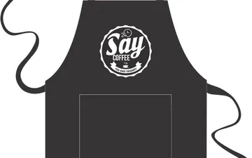 Mẫu thiết kế tạp dề Say Coffee Tea & Dessert mới nhất