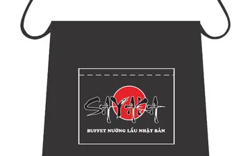 Mẫu thiết kế tạp dề Sayaka Buffet Nướng Lẩu Nhật Bản mới nhất