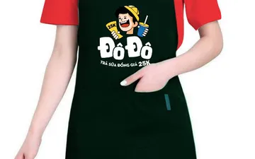 File thiết kế vector - Tạp dề quán Trà sữa Đô Đô, Hà Nội