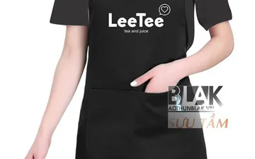 File thiết kế vector - Tạp dề trà sữa LeeTee – Tea and Juice, Hà Nội
