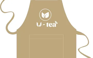 File thiết kế vector - Tạp dề U-Tea