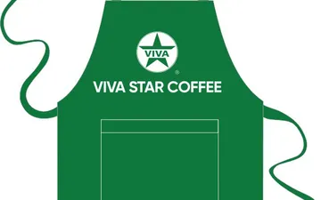 Mẫu thiết kế tạp dề Viva Star Coffee mới nhất