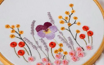 5 Cách thêu bông hoa đơn giản