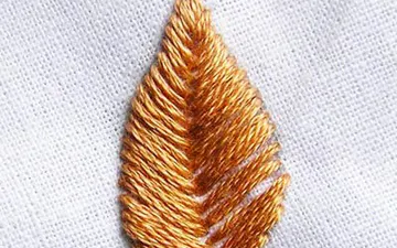 Hướng dẫn mũi thêu xương cá(Fishbone Stitch)