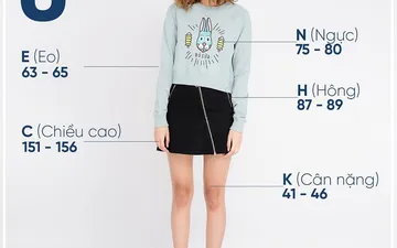 Size S nữ có cân nặng, số đo bao nhiêu?