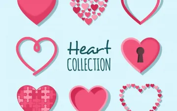 Tải file thiết kế biểu tượng trái tim vector mới nhất