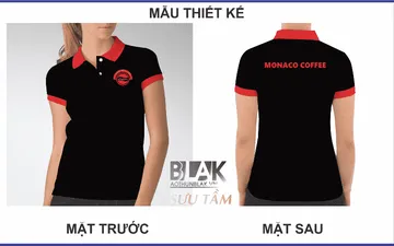 Mẫu áo đồng phục quán Monaco Coffee