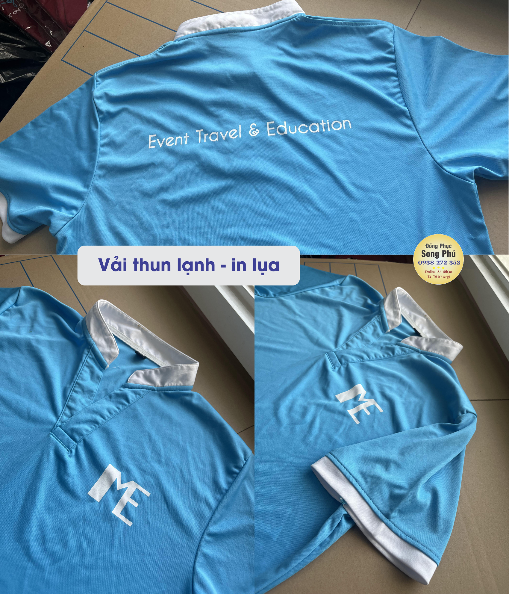 Mẫu áo thun đồng phục ME - Event travel & Education