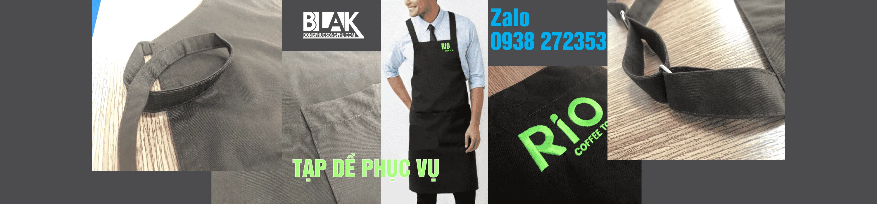 tạp dề phục vụ