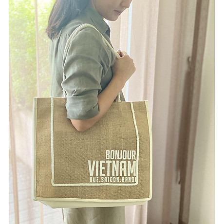 Túi xách may bằng vải đay