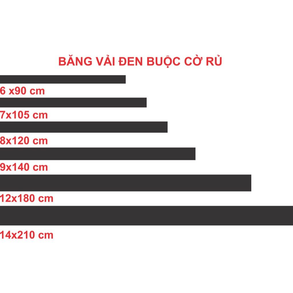 Băng đen treo (buộc) cờ rủ quốc tang mua ở đâu?