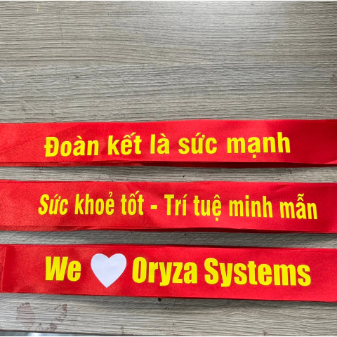 Băng rôn đeo đầu "Đoàn Kết Là Sức Mạnh"