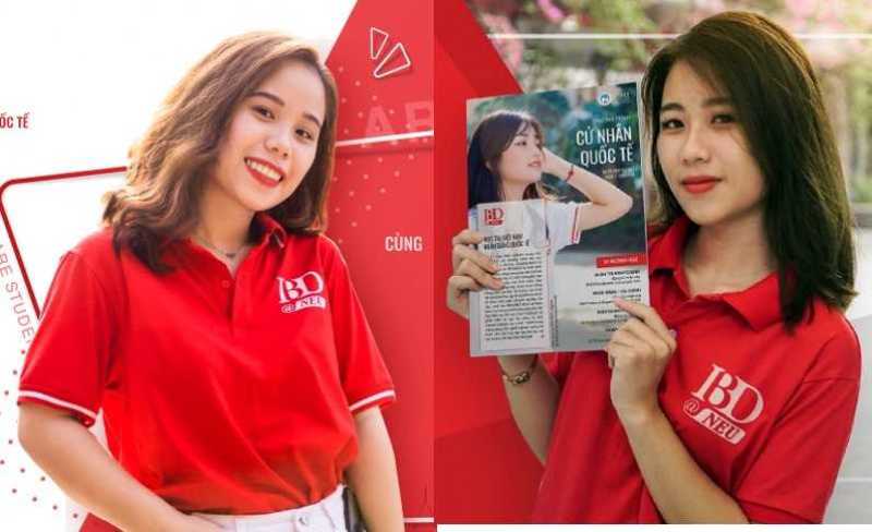 Mẫu áo đồng phục IBD Đại Học KTQD Hà Nội