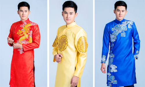 Áo dài cách tân nam vẫn mang đậm dấu ấn của áo dài truyền thống