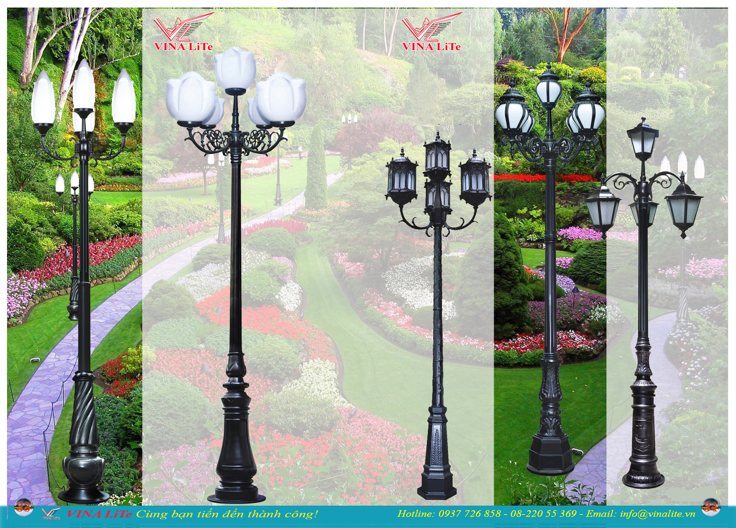 trụ gang trang trí