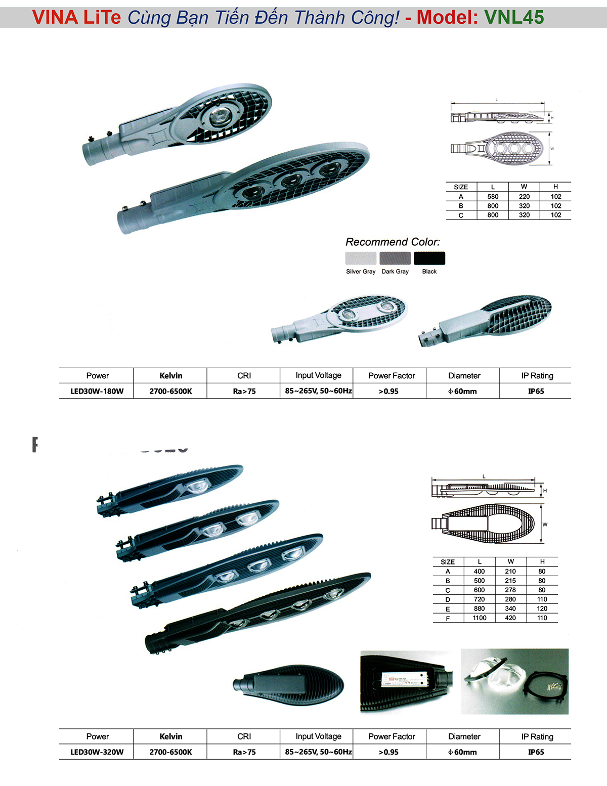 bộ đèn đường led