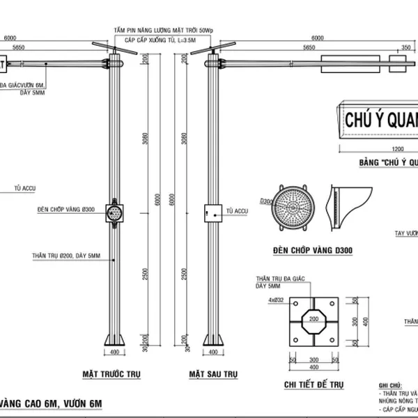 Bản Vẽ Trụ THGT