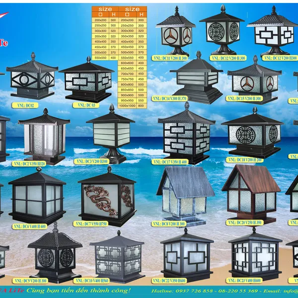 Trụ Đèn Trang Trí Sân Vườn
