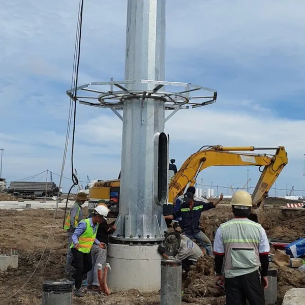 Trụ Đa Giác Giàn Đèn Nâng Hạ