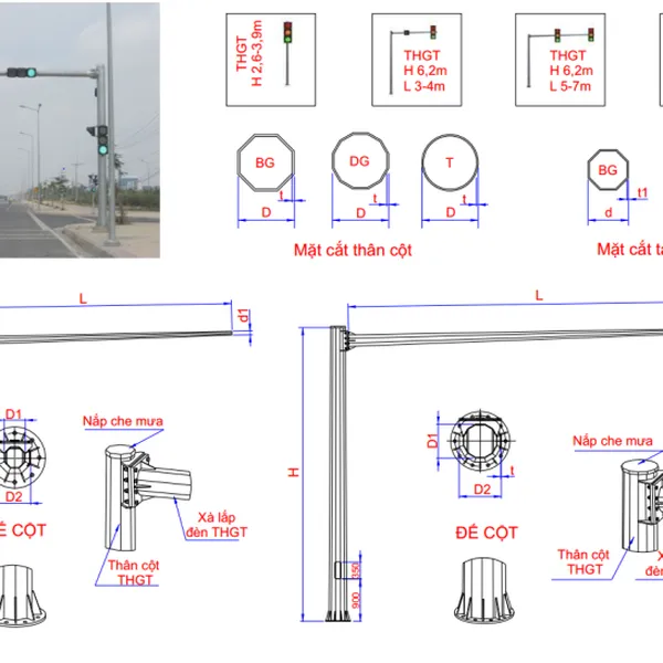 Bản Vẽ Trụ THGT