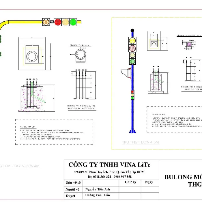 Trụ Đèn THGT mới