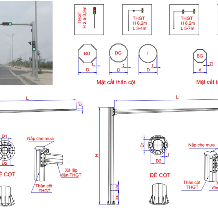 Bản Vẽ Trụ THGT