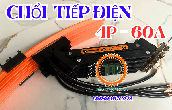 Chổi tiếp điện an toàn cầu trục Kyec 4P-60A Chổi tiếp điện an toàn cầu trục Kyec 4P-60A
