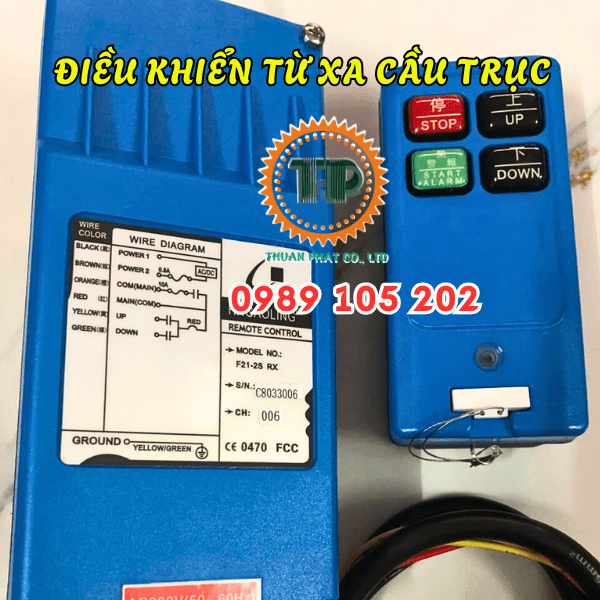 Điều khiển cầu trục từ xa 2 nút HNGaoLing F21-2S Điều khiển cầu trục từ xa 2 nút HNGaoLing F21-2S