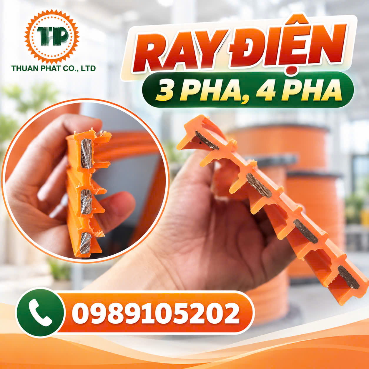 Ray điện cầu trục 3 pha, 4 pha – Giải pháp cấp điện an toàn, ổn định Ray điện cầu trục 3 pha, 4 pha – Giải pháp cấp điện an toàn, ổn định