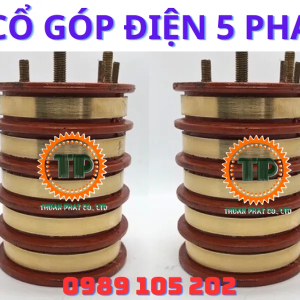 Cổ góp điện 5 pha trục 40x100mm