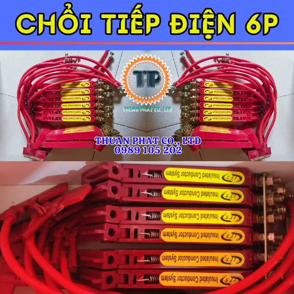 Chổi tiếp điện cầu trục 6P hãng ITS