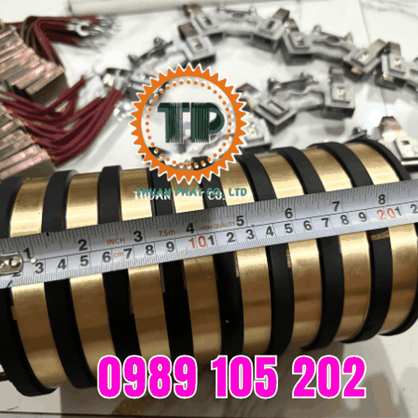 Cổ góp điện 8 pha trục 85 